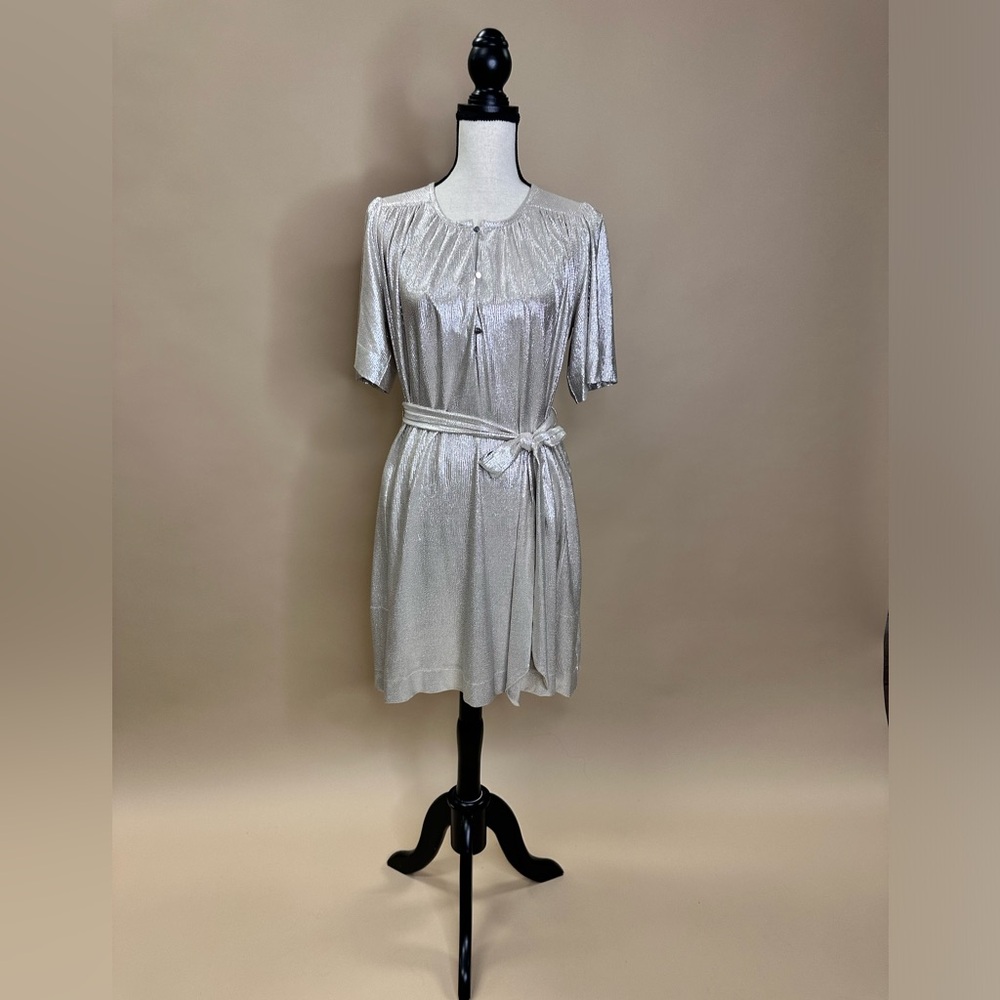 Metallic Silver Sabina Musayev from Anthropologie.  Size Small.  Like New.